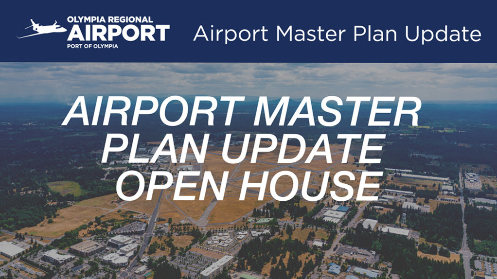 The Port of Olympia will hold the third public open house on the Olympia Regional Airport Master Plan Update (MPU) on Thursday, May 26, 2022, from 2:00 – 3:30 PM via Zoom.